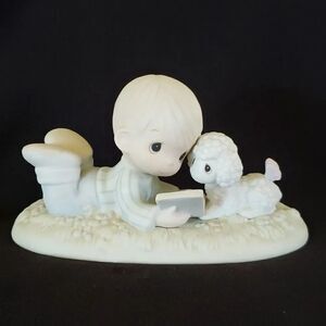Vtg 1984 Precious Moments “I Love to Tell the Story” Porcelain Figurine PM852